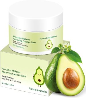 Azonee Avocado Cleansing Makeup Remover, Cleansing Cream for Sensitive Skin, Moisturizing Cleanser, Cleansing Oil-Free Skin, Refreshing and Gentle Cleanser, Clean and Transparent Cleanser