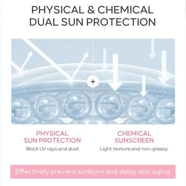⁦KASTWAVE Sun Cream Spf50, Sakura Spf 50 Face Moisturiser for Daily UVA UVB - Moisturizing Suncream for Oily Skin - No White Cast & Non-Greasy Lightweight Texture - Lotion Sunscreen Even Skin Tone⁩ - الصورة ⁦4⁩