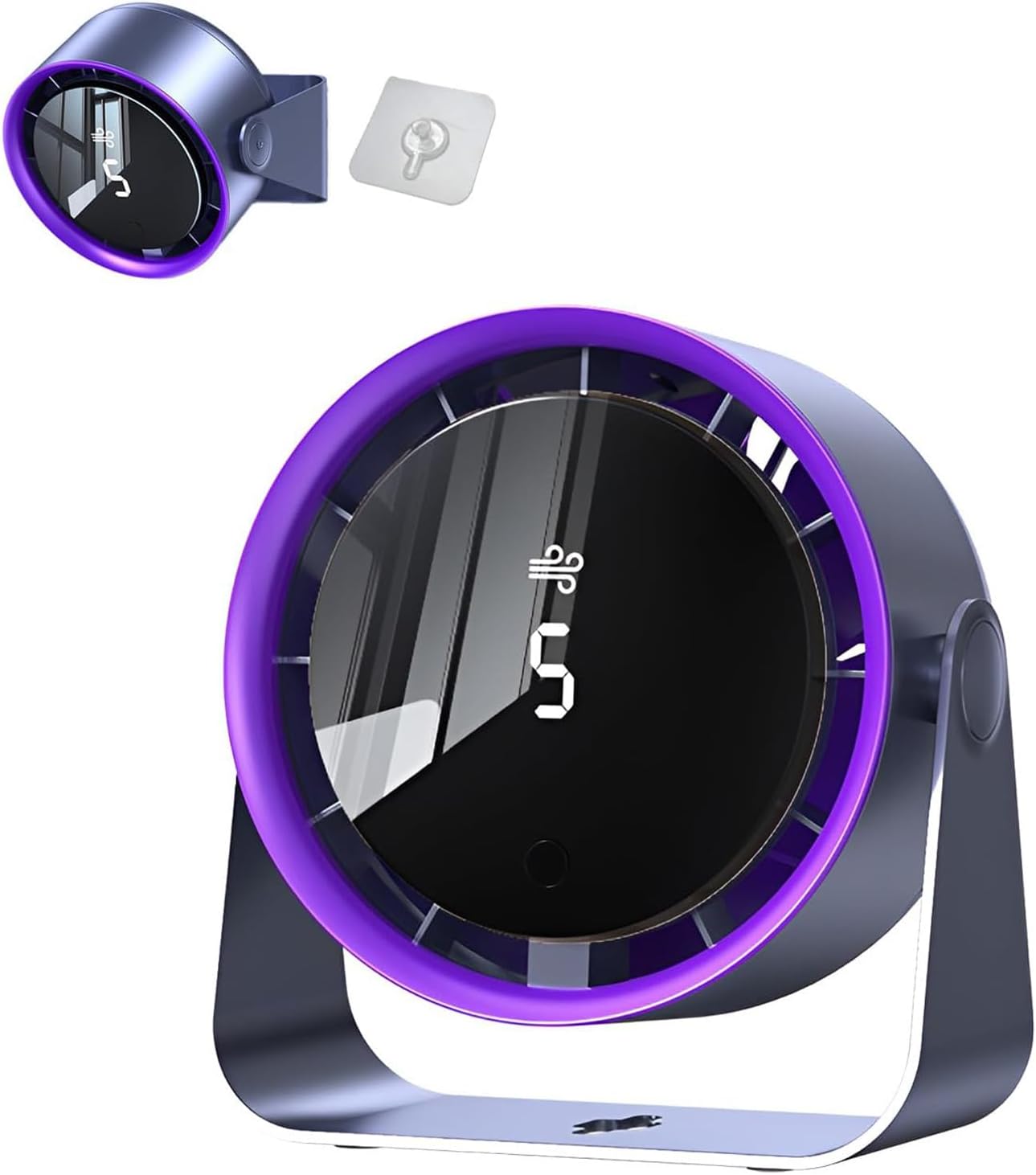 KRCIQMV Table Wall Ceiling Fan 1800mAh USB Rechargeable - 5-Speed Hands-Free Cooktop Cooler, Oil-Proof ABS, 180° Tilt, Purple Desk Fan for Office Home 1 KRCIQMV Table Wall Ceiling Fan 1800mAh USB Rechargeable - 5-Speed Hands-Free Cooktop Cooler, Oil-Proof ABS, 180° Tilt, Purple Desk Fan for Office Home