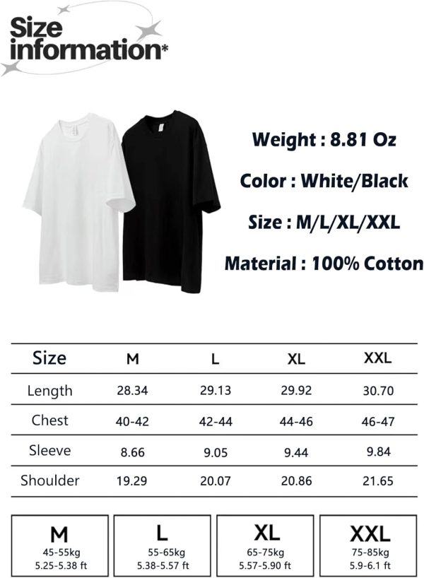 ⁦Nayaboo Graphic Tees Men, Vintage Y2K Printed T-Shirt, Summer Unisex Crew Neck Cotton Tops, Casual Shirt for Men, Women⁩ - الصورة ⁦2⁩