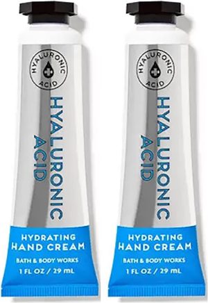 Bath & Body Works Hyaluronic Acid Hydrating Hand and Body Cream 1.0 Fluid Ounce, 2-Pack (Hyaluronic Acid)