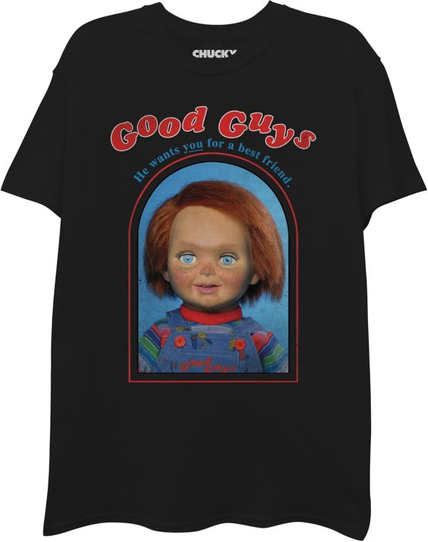 Chucky mens Chucky Child's Play Good Guys Men's Short Sleeve T-shirt Chucky Child's Play Men's Short Sleeve Fashion T-shirt