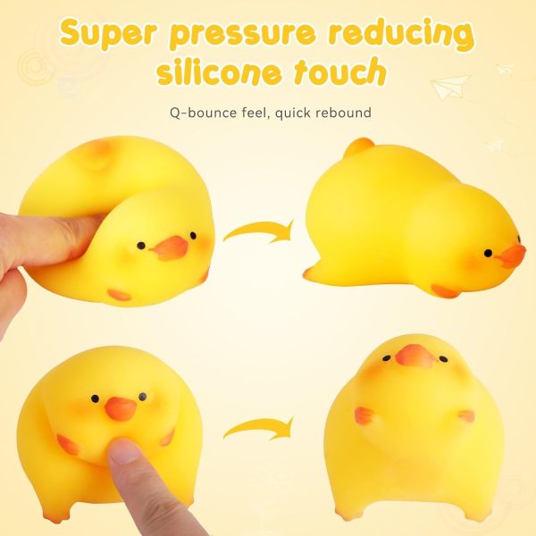 ⁦Duck Squishy Balls for Kids and Adults, Dough Ball, Squishy Toys, Squeeze Sensory Toys, Elastic Sensory Ball Party Favors⁩ - الصورة ⁦2⁩
