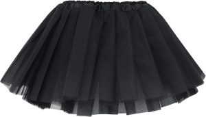 3Layered Tulle Tutu Skirt, Girl With Bow, Ballet Dress Up Kids Tutu Skirt