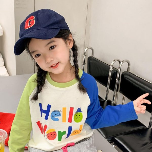 ⁦L&Wen Girls Crewneck Raglan Long Sleeves T-shirt⁩ - الصورة ⁦3⁩