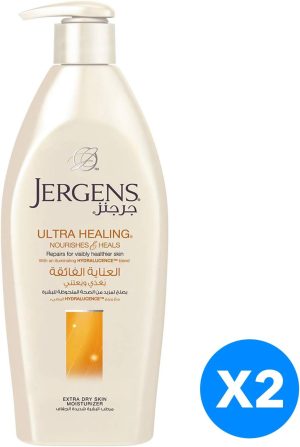 Jergens Ultra Healing Moisturiser, 400 ml - 2 Pieces