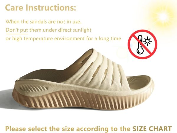 ⁦KuaiLu Womens Recovery Sandals Comfortable Plantar Fasciitis Arch Support Ladies Orthopedic Running Sport Slides Open Toe Slip On Thick Athletic Cushion Slippers Summer Beach Sandles Green 7⁩ - الصورة ⁦9⁩