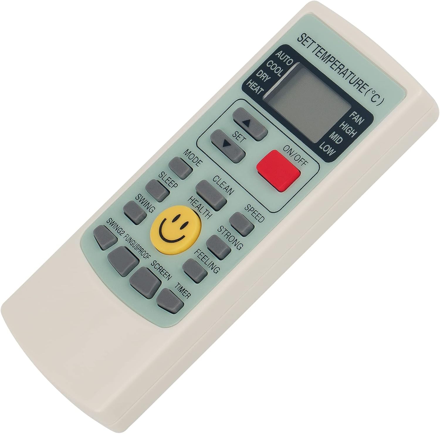 PERFASCIN YKR-H/209E Replacement Remote fit for AUX Air Conditioner Universal AC Remote Control AC A/C Remote Control 3 PERFASCIN YKR-H/209E Replacement Remote fit for AUX Air Conditioner Universal AC Remote Control AC A/C Remote Control - الصورة 3