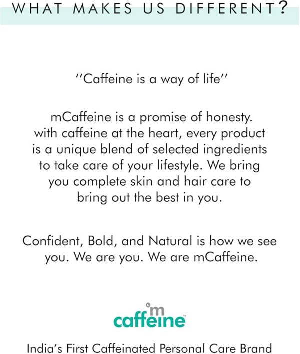⁦mCaffeine Coffee Face Serum (40ml) with Hyaluronic Acid and White Water Lily | Hydration and Sun Protection | Get Glowing Skin with Fresh Coffee Aroma⁩ - الصورة ⁦7⁩