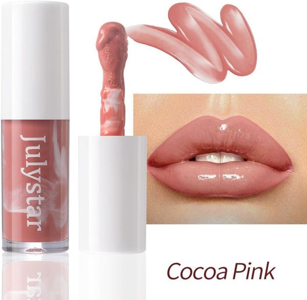 ⁦TERRIFI Hydrating & Plumping Lip Gloss with Big Brush Head, Tinted Butter Lip Gloss, Long-Lasting Shimmery Lip Oil for Fuller Lips, Highly Pigmented Moisturizing Lip Glaze (3 Colors, 3 Pcs)⁩ - الصورة ⁦3⁩