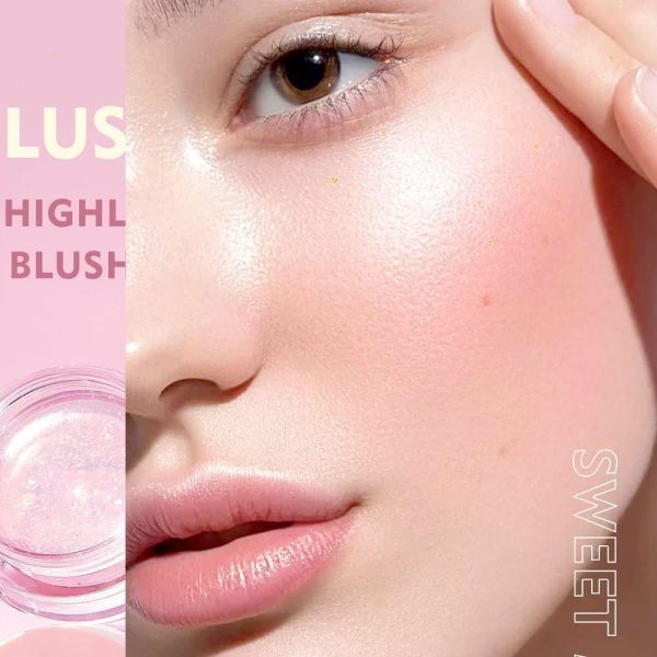 ⁦SWIUKPHE Moisturizing Color Changing Blush, Waterproof Blush Gel, Cheeks & Lips Gloss Glossy Shiny Finish Blush⁩ - الصورة ⁦2⁩