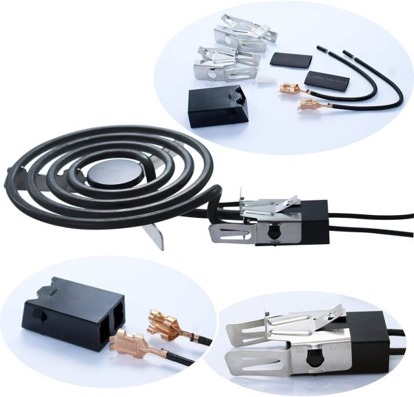⁦Ansoon MP22YA Electric Range Burner Coil Element Unit Set (2 pcs MP15YA 6" and 2 pcs MP21YA 8") with 4 Pack 330031 Surface Element Receptacle Kit Replacement Compatible for Whirlpool Ranges/Stoves⁩ - الصورة ⁦7⁩