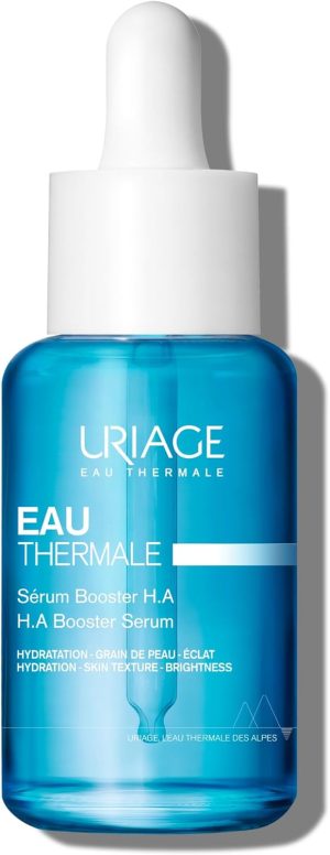 Uriage - Eau Thermale - H.A Booster Serum - 1.5% Pure & Natural Hyaluronic Acid - Hydrates, Plumps, Smooths, Paraben Free, Non-Comedogenic - 30ml