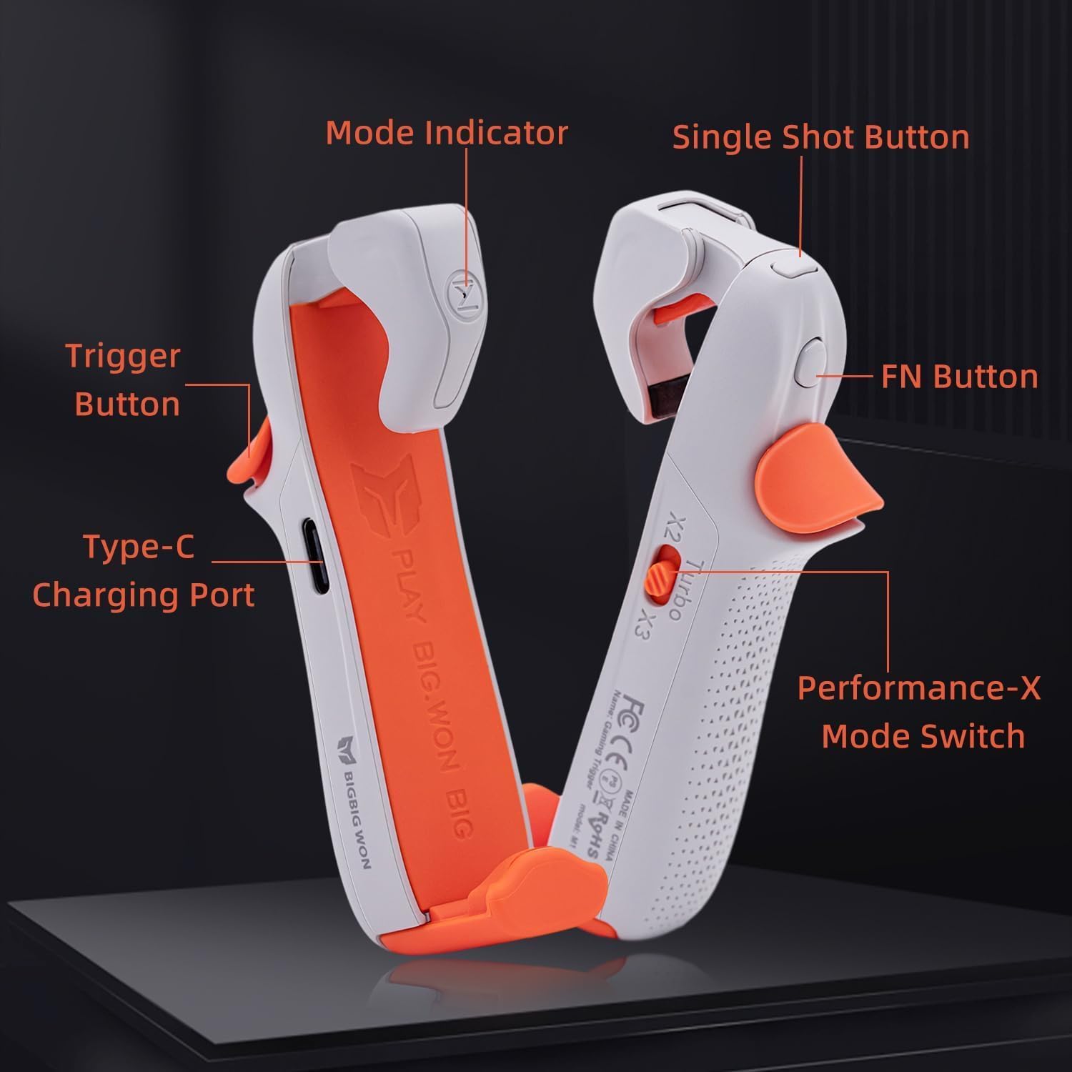 Mobile Gaming Triggers, Plug and Play Game Controller Fit for iOS and Android, No Delay Controller Gamepad Compatible with Pubg Mobile/Fortnitee Mobile/Call of Duty Mobile 4 Mobile Gaming Triggers, Plug and Play Game Controller Fit for iOS and Android, No Delay Controller Gamepad Compatible with Pubg Mobile/Fortnitee Mobile/Call of Duty Mobile - الصورة 4