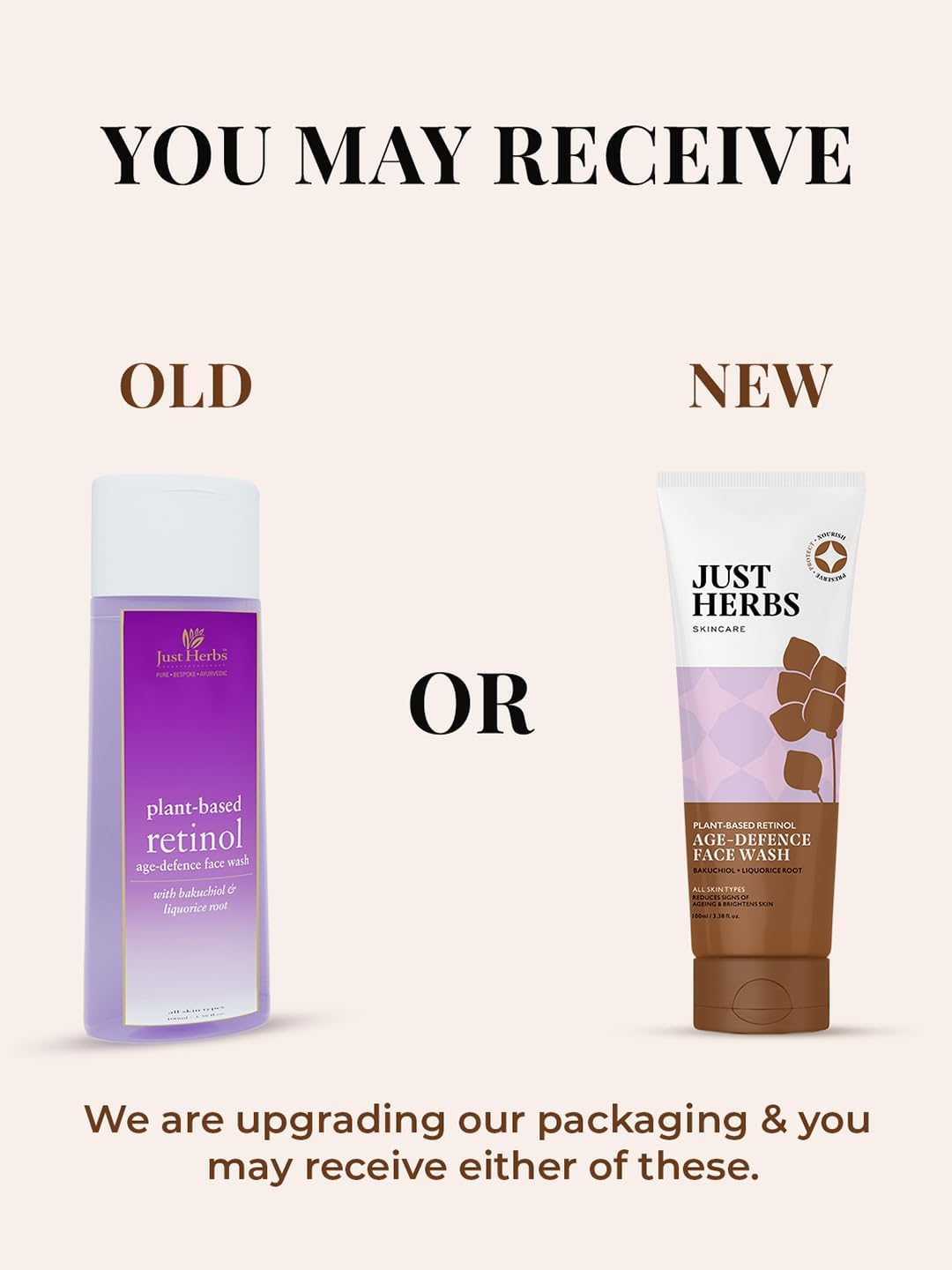 Just Herbs Plant-based Retinol Face Wash For Fine Lines,Wrinkles & Dark Spots All Skin Types Men & Women - 100ml 2 Just Herbs Plant-based Retinol Face Wash For Fine Lines,Wrinkles & Dark Spots All Skin Types Men & Women - 100ml - الصورة 2