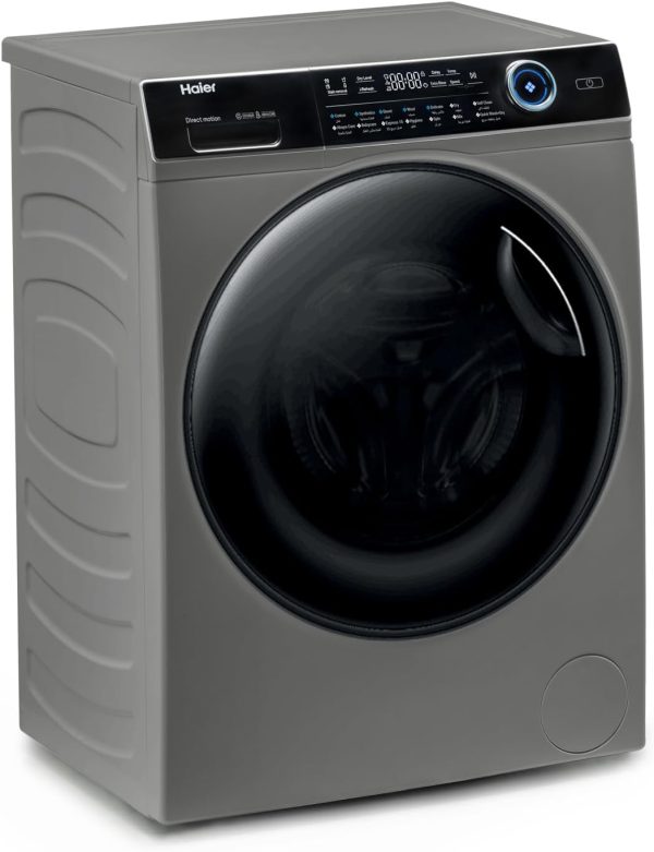⁦Haier Front Load Washer and Dryer with Wi-Fi, 14 Programs, 12/8 kg Capacity, Space Black⁩ - الصورة ⁦3⁩