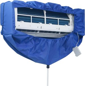 YLmeet Air conditioner cleaning cover, air conditioner water catch bag, waterproof cover air conditioner, air conditioner cleaning tool with 2.8m water hose (Large)