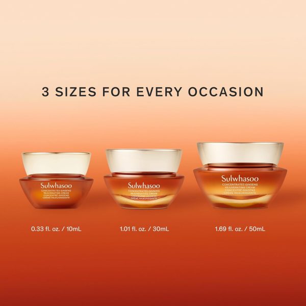 ⁦Sulwhasoo Concentrated Ginseng Renewing Cream - Korean Anti-Aging Skincare, Improves the Look of Wrinkles and Firmness, Ginseng, Peptides, and Squalane, Firming Cream - 1.01 fl. oz.⁩ - الصورة ⁦8⁩