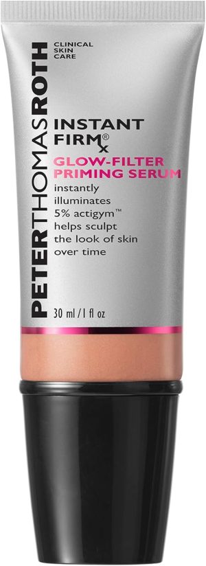 Peter Thomas Roth | Instant FIRMx Glow-Filter Priming Serum, Illuminating and Firming Serum, Helps Sculpt the Look of Skin Over Time, Blends Onto All Skin Tones