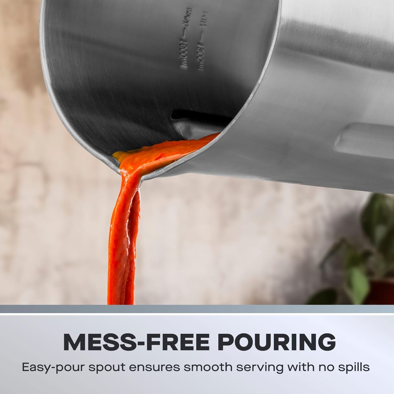 Daewoo SDA1714 Maker | Usage-1000W | 1.6L Capacity | Ideal for Smooth & Chunky Soup | Led Indicator Lights | Overfill and Overspill Sensors, Stainless Steel, 1000 W, 1.6 liters, Silver 5 Daewoo SDA1714 Maker | Usage-1000W | 1.6L Capacity | Ideal for Smooth & Chunky Soup | Led Indicator Lights | Overfill and Overspill Sensors, Stainless Steel, 1000 W, 1.6 liters, Silver - الصورة 5