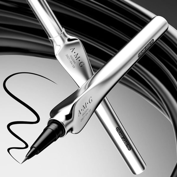 ⁦Eyeliner Liquid Pen, Long-Lasting Precise High-Pigmented Liquid Eyeliner 01⁩ - الصورة ⁦7⁩