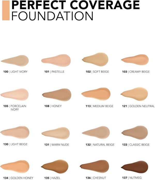 ⁦Flormar Perfect Coverage Foundation 103 Creamy Beige⁩ - الصورة ⁦8⁩