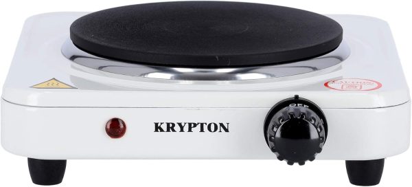 ⁦Krypton Single Solid Hot Plate, 1000W, White'⁩ - الصورة ⁦2⁩