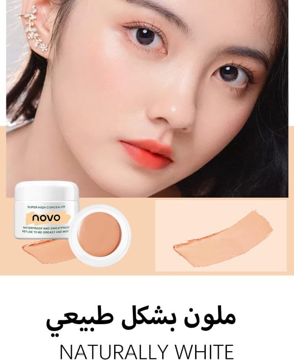 ⁦L&Wen Full Coverage Concealer, Brightening Under Eye Concealer with Vitamin E, Lightweight Long Lasting Highlighter for Women 12g Natural White⁩ - الصورة ⁦2⁩