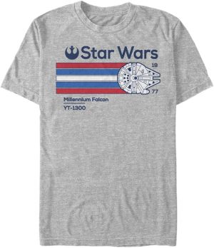 Star Wars mens Millennium Falcon V2 T-Shirt
