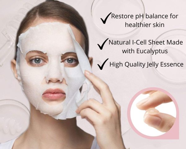 ⁦I'M SORRY FOR MY SKIN pH5.5 Jelly Face Mask Sheet Korean Skin Care, Soothing and Hydrating Face Masks Skincare Set, Spa Day Gifts for Women Self Care Items - Pack of 10⁩ - الصورة ⁦6⁩