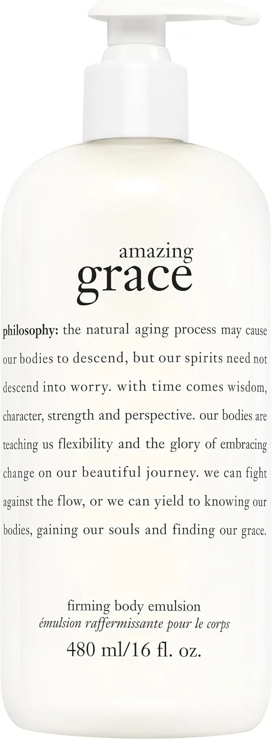 philosophy amazing grace body lotion | 480ml | body moisturiser for dry skin | firming body emulsion