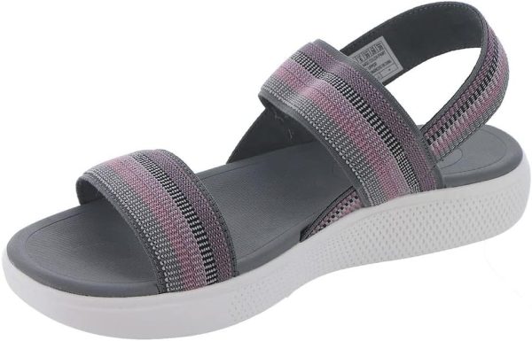 ⁦Skechers Women's 114400 Sandal, Pink Multi, 7⁩ - الصورة ⁦4⁩
