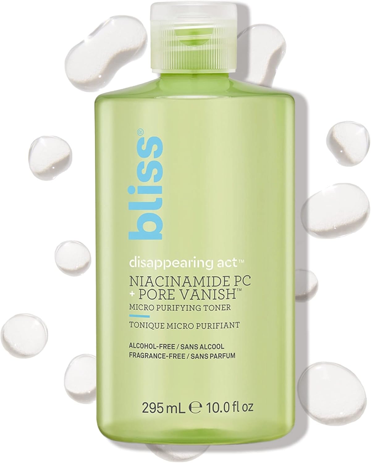 Bliss Disappearing Act Niacinamide Toner - 10 Fl Oz - Pore Vanish Complex - Purifies and Minimizes Pores - Alcohol-Free Face Toner - Clean - Vegan & Cruelty Free 1 Bliss Disappearing Act Niacinamide Toner - 10 Fl Oz - Pore Vanish Complex - Purifies and Minimizes Pores - Alcohol-Free Face Toner - Clean - Vegan & Cruelty Free