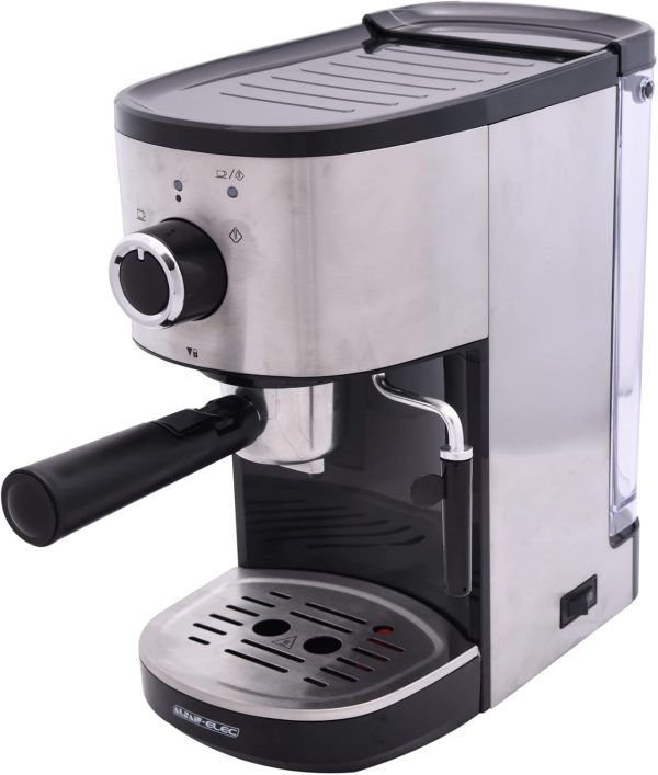 ⁦ALSAIF 1.2L 1470W Electric Coffee Maker Espresso, Cappuccino, and Latte 2 Cups in Same Time, Black E03430 2 Years warranty⁩ - الصورة ⁦2⁩