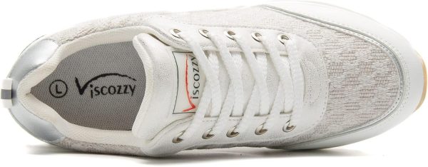 ⁦Viscozzy Hidden Heel Wedge Sneakers for Women⁩ - الصورة ⁦3⁩