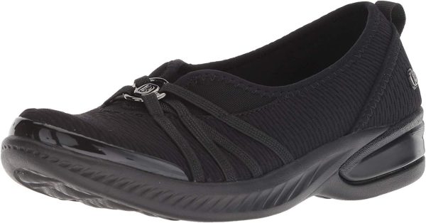BZees Women's Niche Skimmers Ballet Flat Black 9 W, 39 EU Wide