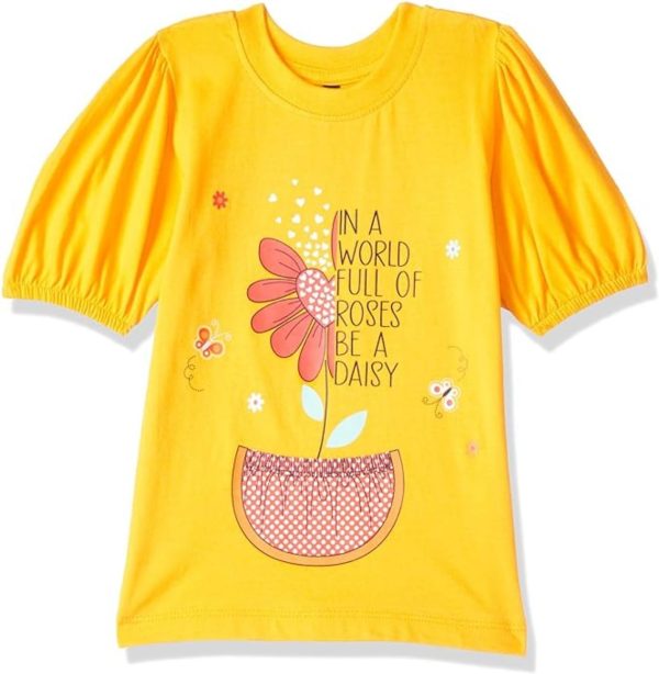 ⁦T2F Girls GLS-TSRT-27 T-Shirt (pack of 5)⁩ - الصورة ⁦3⁩