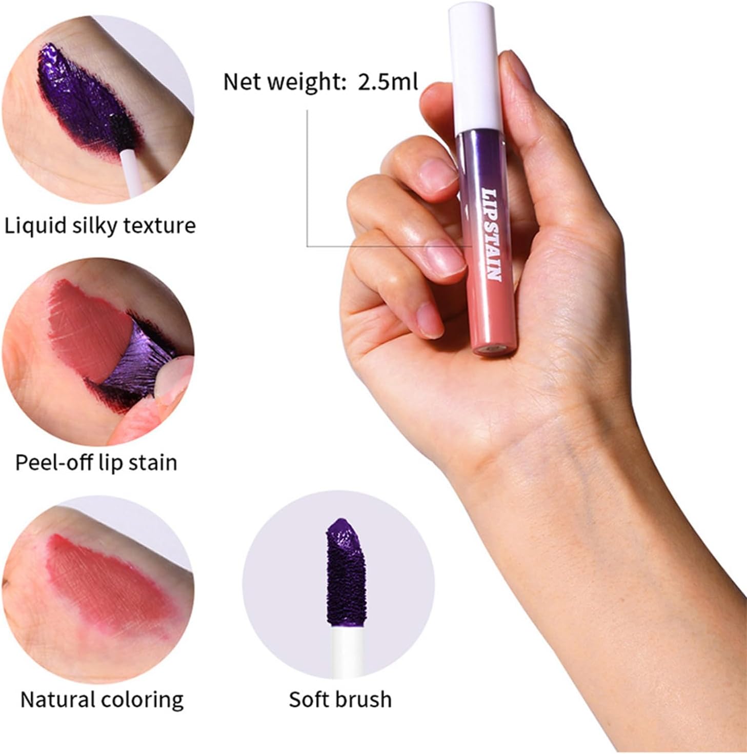 Jxfnogn Peel Off Lip liner Tattoo, Long-Lasting Matte Finish, Lock Color, Waterproof, Sweat Proof, Non Shedding, Easy to Apply, Non Drying, 01 4 Jxfnogn Peel Off Lip liner Tattoo, Long-Lasting Matte Finish, Lock Color, Waterproof, Sweat Proof, Non Shedding, Easy to Apply, Non Drying, 01 - الصورة 4
