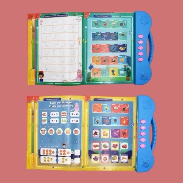 ⁦Leno Arabic English Letters Alphabet Kids Preschool E Books Point Reading Toy Smart Audio Billingual Ebook Learning Book⁩ - الصورة ⁦8⁩