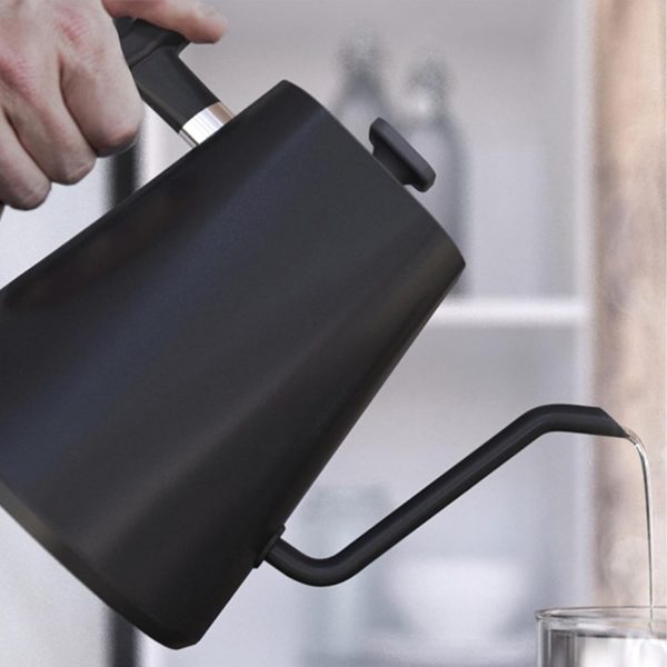 ⁦Gooseneck Eletrric Kettle V60 Coffee Kettle 900ML Coffee Pot 1200W Power Knob Intelligent Temperature Adjustment with Digital Display Temperature Automatic Insulation Stainless Steel Material Suitable⁩ - الصورة ⁦7⁩