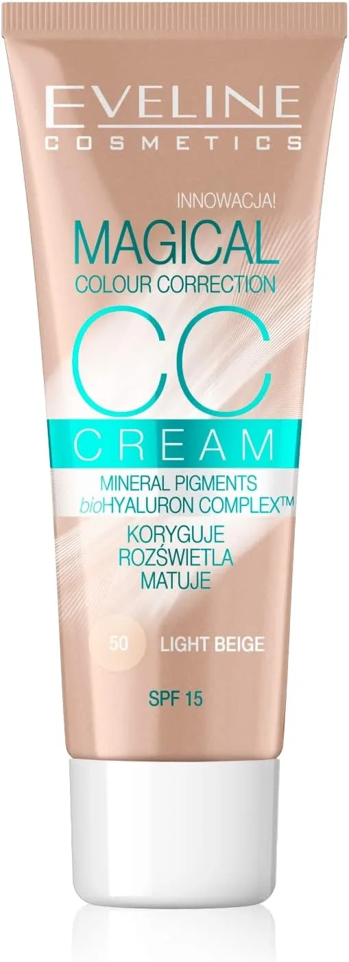 Eveline Cosmetics Cc Cream Magical Colour Correction, Light Beige 50-30ml