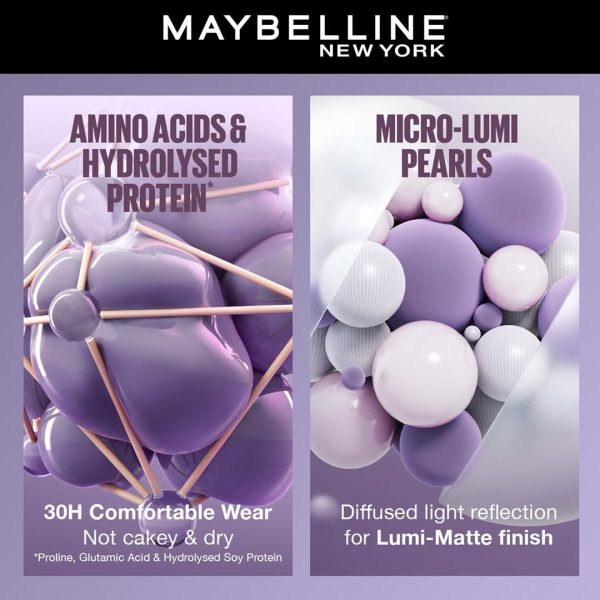 ⁦Maybelline New York Super Stay Lumi-Matte Liquid Foundation - 115, Up To 30H Long Wear, Water & Transfer Proof. SuperStay Lumi-Matte Liquid Foundation comes with Non-comedogenic & Vegan Formula | 35ml⁩ - الصورة ⁦7⁩