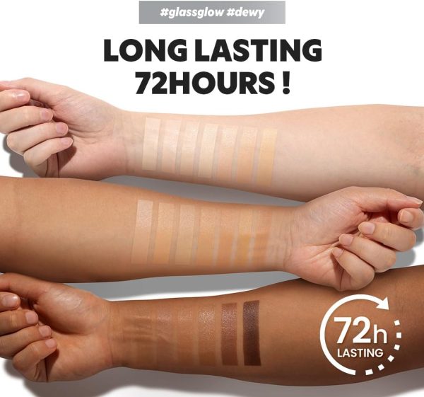 ⁦TIRTIR Aura Glow Cushion | Semi-Glow Finish, 72-Hour Radiance, Buildable coverage, Moisturized, Buildable skin, Korean Cushion, Pack of 1 (0.63 oz.), 21N Ivory⁩ - الصورة ⁦4⁩