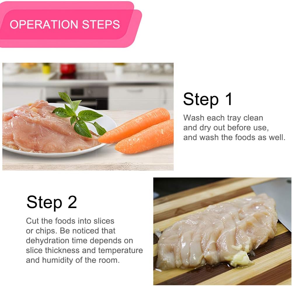 Mingzhe Electric Food Dehydrator hine 5 Tray Ti Fruit Dry Beef Jerky s Dry with Adjustable Thermostat 2 Mingzhe Electric Food Dehydrator hine 5 Tray Ti Fruit Dry Beef Jerky s Dry with Adjustable Thermostat - الصورة 2