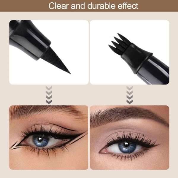 ⁦NALACAL Eyebrow Contouring Pen, Upgrade Pencil 2-in-1 Waterproof and Long Lasting Liquid Eyebrow Pencils, Microblading Eyebrow Makeup for Natural Looking Eyebrows Pencil Dark Brown (2Pcs)⁩ - الصورة ⁦3⁩