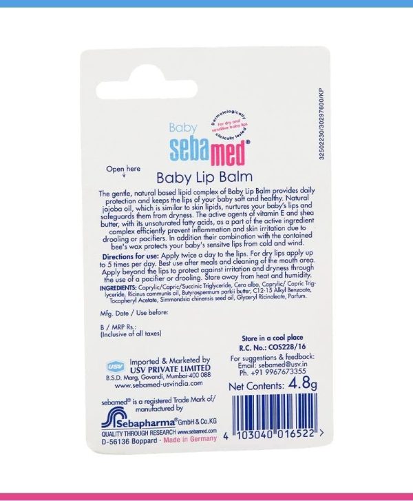 ⁦Sebamed Baby Lip Balm 4.8g⁩ - الصورة ⁦3⁩