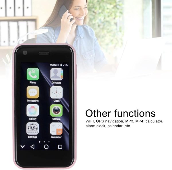 ⁦ACTEA Office and Home Small Cell Phone 2.5 Inch Screen Mini Smartphone for Communication(Green)⁩ - الصورة ⁦4⁩