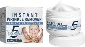 Anti-Aging Face Cream,5 Seconds Instant Wrinkle Removal Cream,with 2.5% Retinol Anti-Wrinkle Cream Skin Firming Lifting Moisturizing Facial Cream Remove Fine Line Skin Care