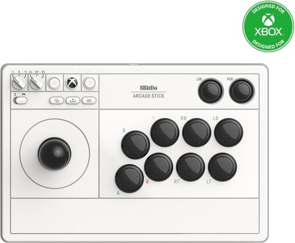 8BitDo Arcade Stick For Xbox & PC (Windows 10) - White