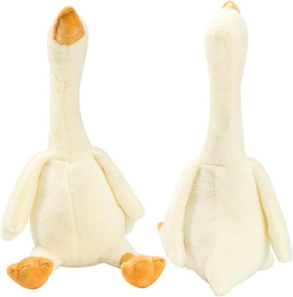 ⁦KASTWAVE Swan Stuffed Toy 19.7 Inch, Soft Smooth Plush Goose, Perfect Gift for Boys and Girls, White Animal Plushie Ideal for Children⁩ - الصورة ⁦4⁩